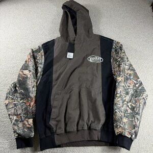 Loiter Splinter Camo Large Long Embroidered Hoodie Multicolor Men's Size Large